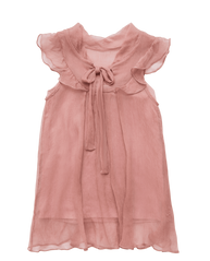 Semi-transparent dark-pink blouse "Sherry"