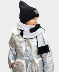 Silver winter jacket for a girl