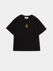 Adult T-shirt black with print "Trident"