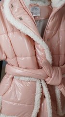 Pink winter jacket for a girl