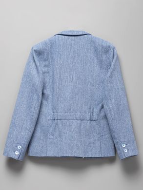 Жакет піджак твідовий блакитного кольору