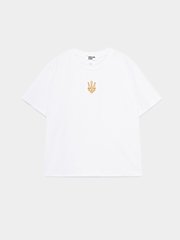 Adult T-shirt white with print "Trident"