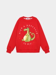 Red children's sweatshirt I believe in dragons