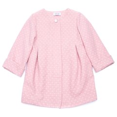 Пальто рожеве демісезонне шерстяне для дівчинки