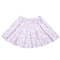 Pink cotton skirt "Roses" for girls