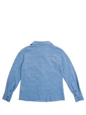 Сорочка трикотажна синя для хлопчика, синій, 110