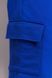 Штани карго з трьохнитки волошкові, синій, 122