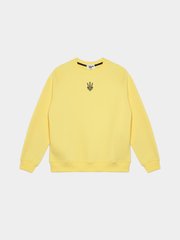 Yellow children's sweatshirt Emblem of Ukraine
