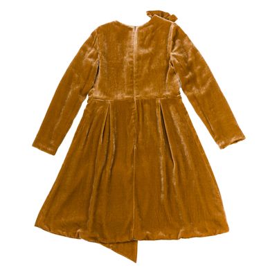 Сукня оксамитова коричнева асиметрична для дівчинки