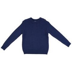 Blue woolen knitted raglan for a boy