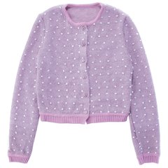 Knitted sweater with buttons for girls