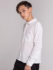 Сорочка трикотажна біла для хлопчика, білий, 110