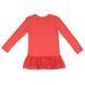 Red cotton tunic with a polka dot bottom for a girl
