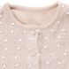 Beige knitted sweater with dots on buttons for girls