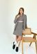 Sundress classic tweed gray with pink details on the zipper for girls
