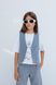 Blue tweed vest, navy blue, 128