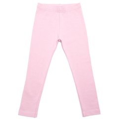 Pink cotton leggings for girls