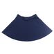 Blue semi-flare cotton skirt for a girl