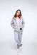 Gray hoodie on zipper, grey, 134
