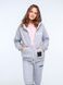 Gray hoodie on zipper, grey, 134