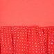 Red cotton tunic with a polka dot bottom for a girl