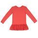 Red cotton tunic with a polka dot bottom for a girl