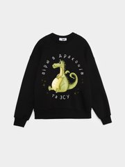 Black children's sweatshirt I believe in dragons