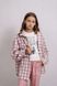 Shirt-coat in soft pink color for a girl, pink, 122