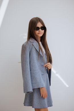 Blue tweed jacket, navy blue, 122