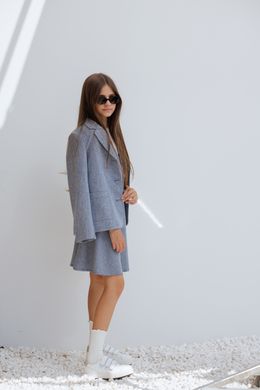 Blue tweed jacket, navy blue, 128