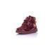 1/Demi-season lacquered leather cherry boots on fleece