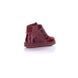 1/Demi-season lacquered leather cherry boots on fleece