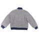 Tweed jacket with blue cuff for a boy