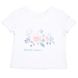 Milk cotton T-shirt with summer dreams flower for girls