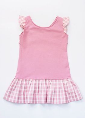 Pink cotton knitted dress