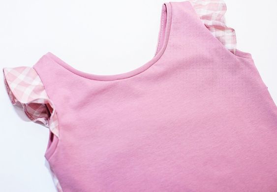Pink cotton knitted dress