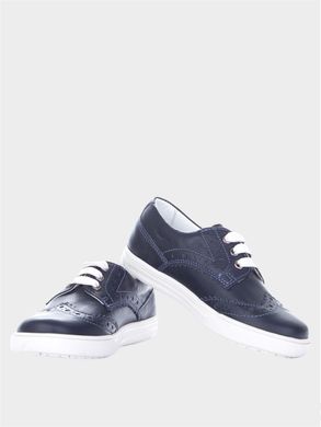 Leather blue brogues