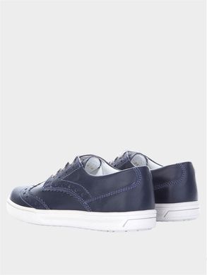 Leather blue brogues