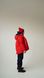 Red winter parka for a girl