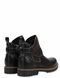1/Demi-season black leather chelsea boots on fleece with detachable detail