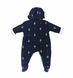Warmed overalls "aircraft" with a hood blue for a child
