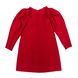 Cherry dress with a zipper with long voluminous sleeves for girls