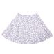 Skirt "Roses" cotton gray for a girl