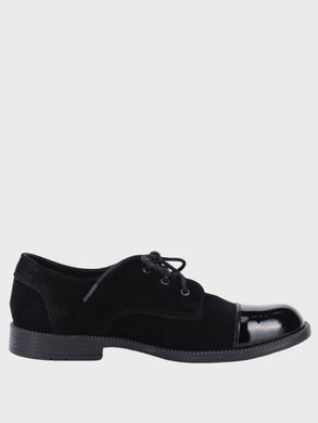 Black suede lace-up shoes