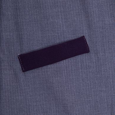 Gray-purple wool sundress with a bow on the zipper with a pleated bottom for girls