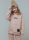Powder hoodie on fleece with embroidery for kids