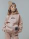 Powder hoodie on fleece with embroidery for kids