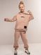 Powder hoodie on fleece with embroidery for kids