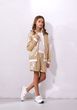 Gold sequin shorts on elastic band