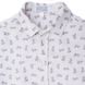 Milk viscose shirt with a pattern in the form of bicycles for a boy